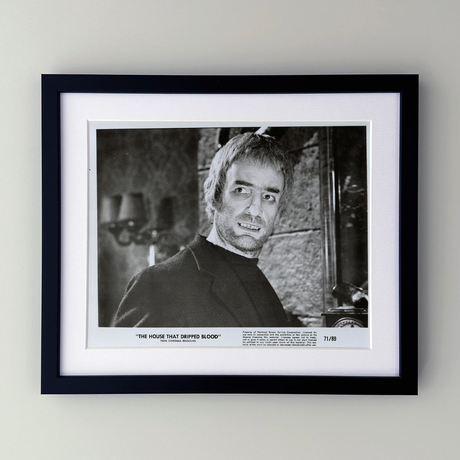 The House That Dripped Blood 1971 Film Movie Press Publicity Still Framed