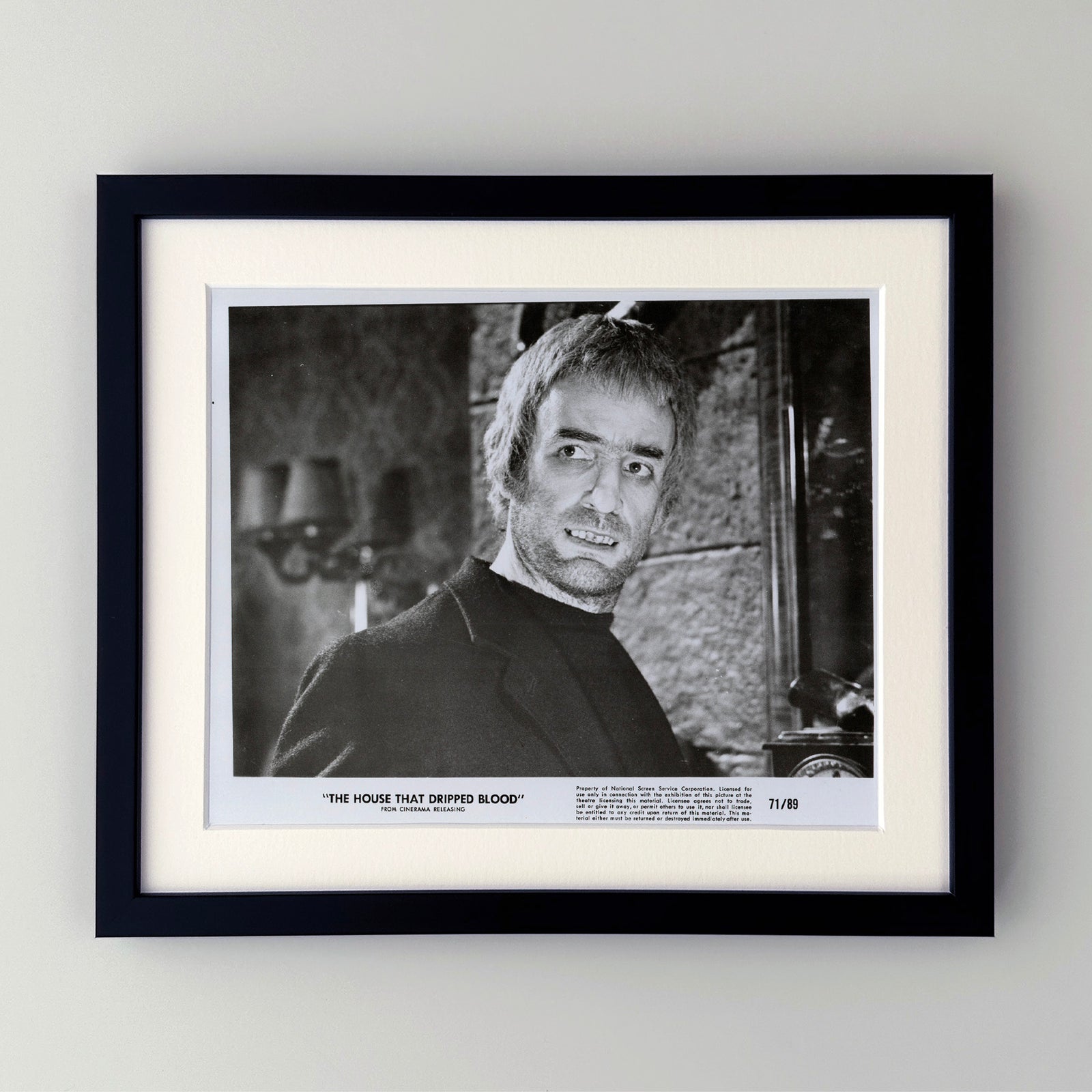 The House That Dripped Blood 1971 Film Movie Press Publicity Still Framed