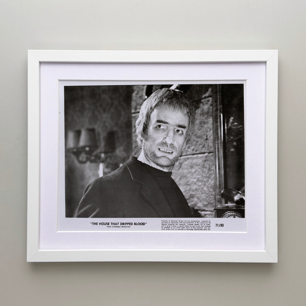 The House That Dripped Blood 1971 Film Movie Press Publicity Still Framed