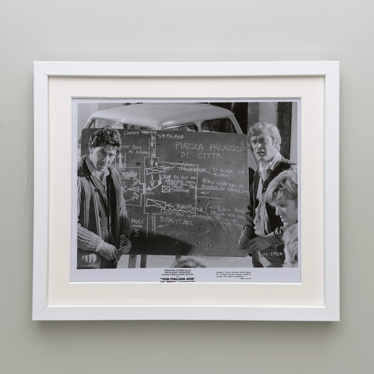 The Italian Job 1969 Film Movie Press Publicity Still Framed