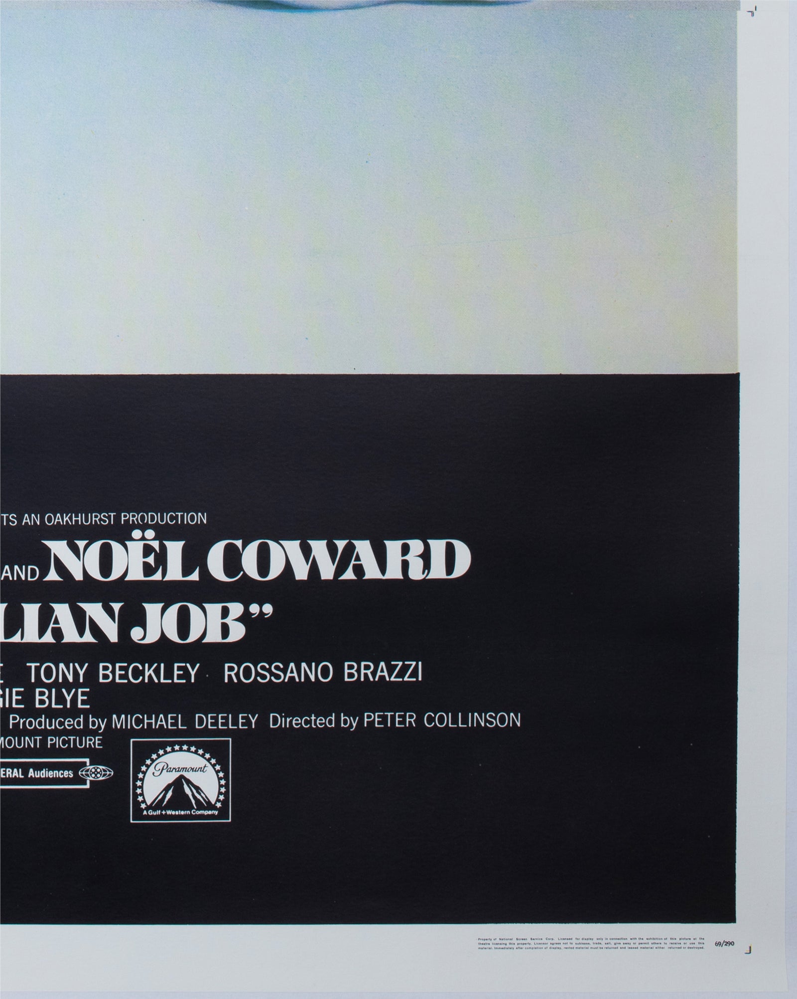 The Italian Job 1969 US 3 Sheet Film Poster - detail