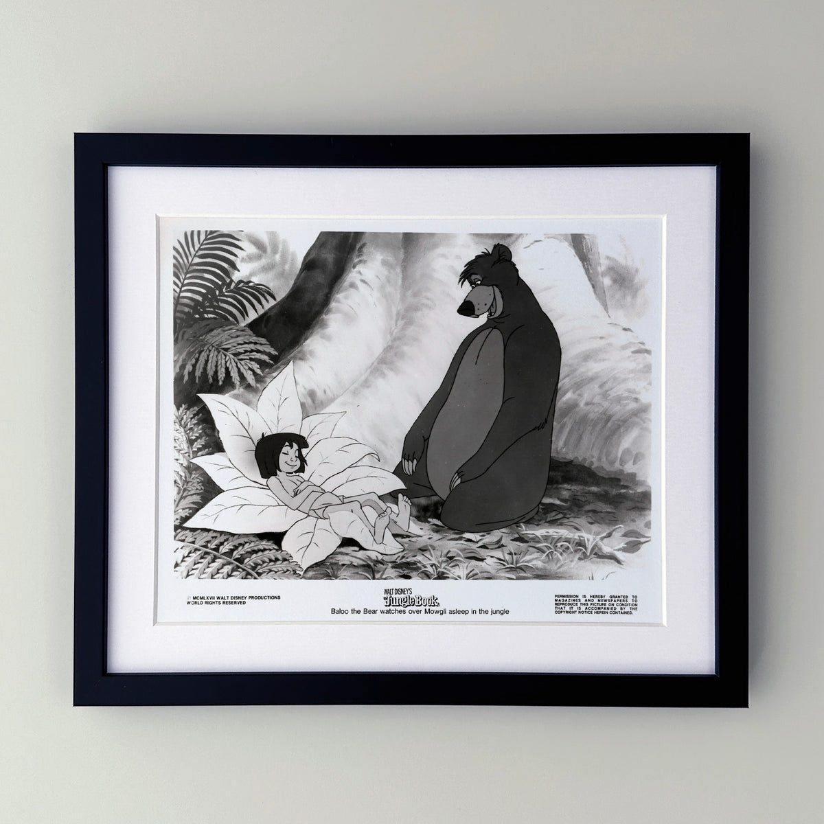 The Jungle Book 1967 Publicity Film Movie Press Still Framed