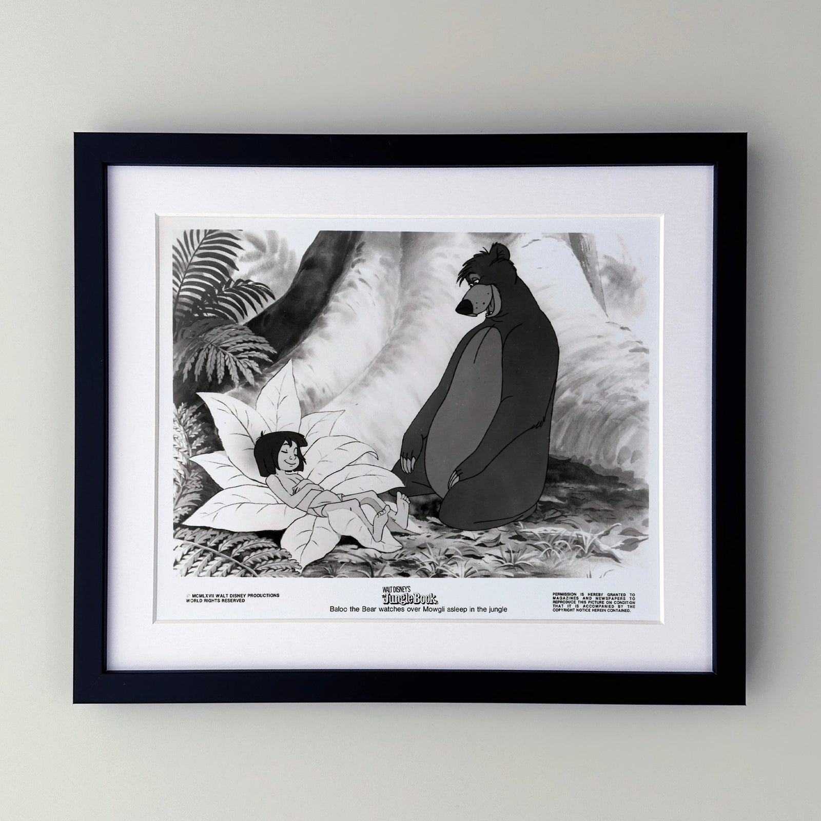 The Jungle Book 1967 Publicity Film Movie Press Still Framed