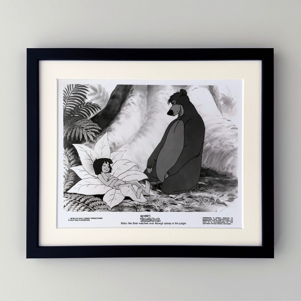 The Jungle Book 1967 Publicity Film Movie Press Still Framed