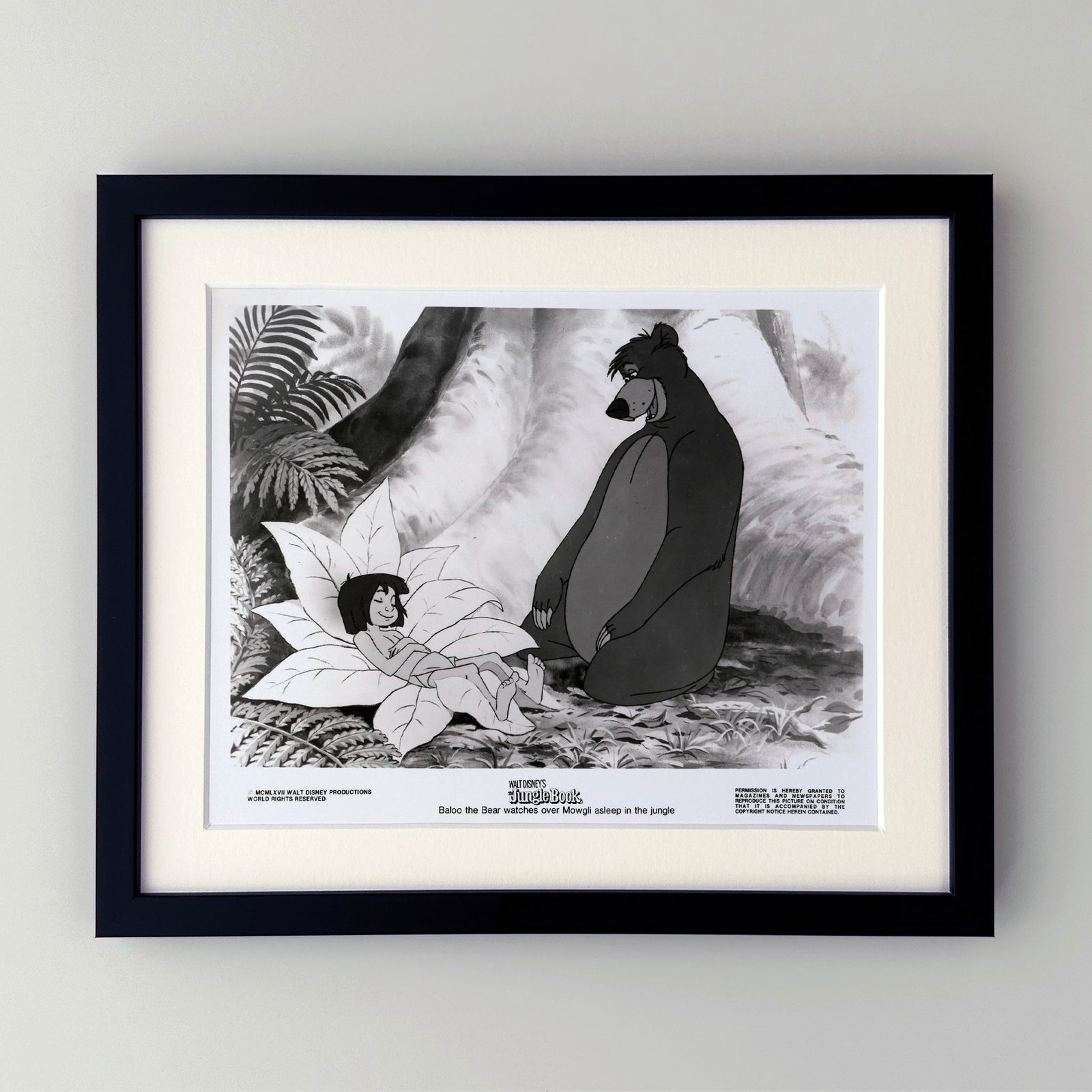 The Jungle Book 1967 Publicity Film Movie Press Still Framed