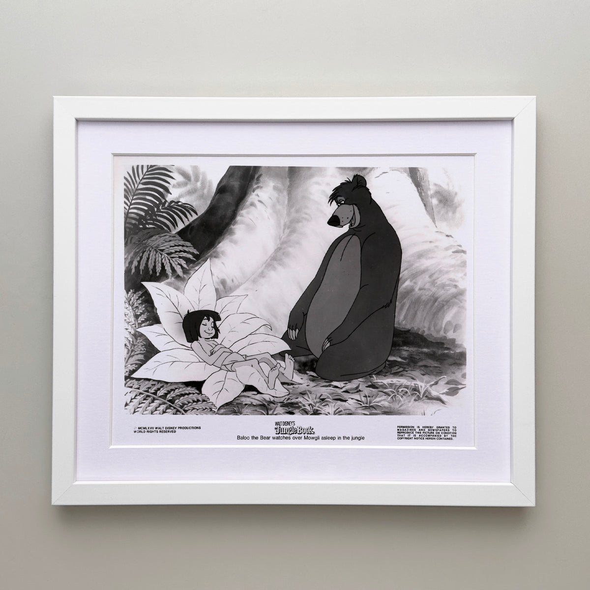 The Jungle Book 1967 Publicity Film Movie Press Still Framed