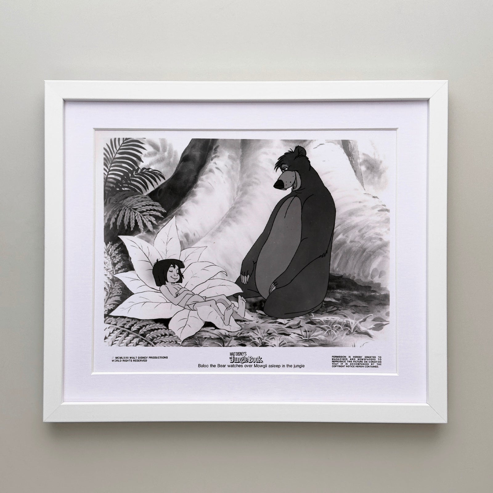 The Jungle Book 1967 Publicity Film Movie Press Still Framed