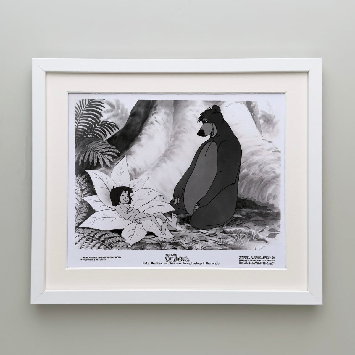 The Jungle Book 1967 Publicity Film Movie Press Still Framed