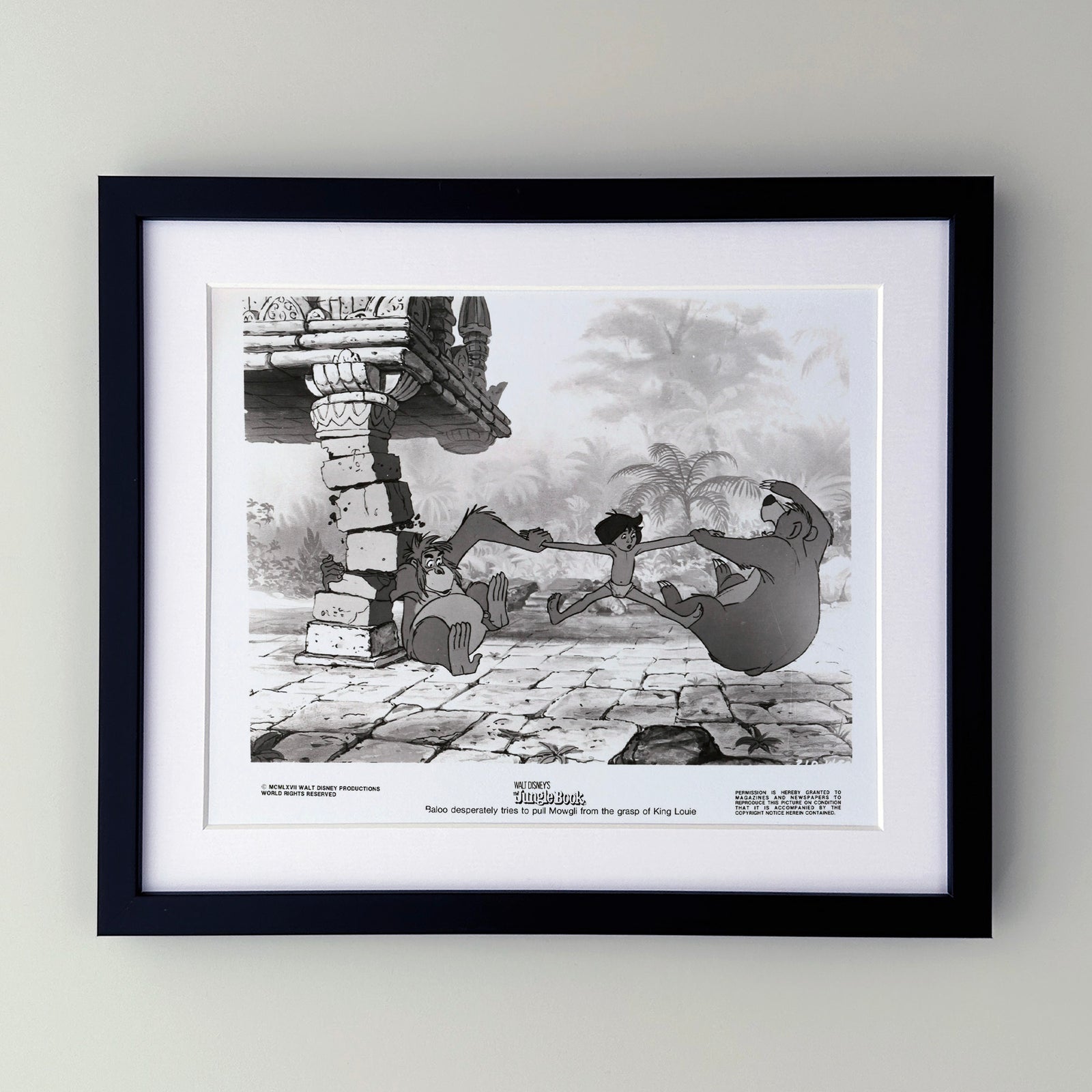 The Jungle Book 1967 Publicity Film Movie Press Still Framed