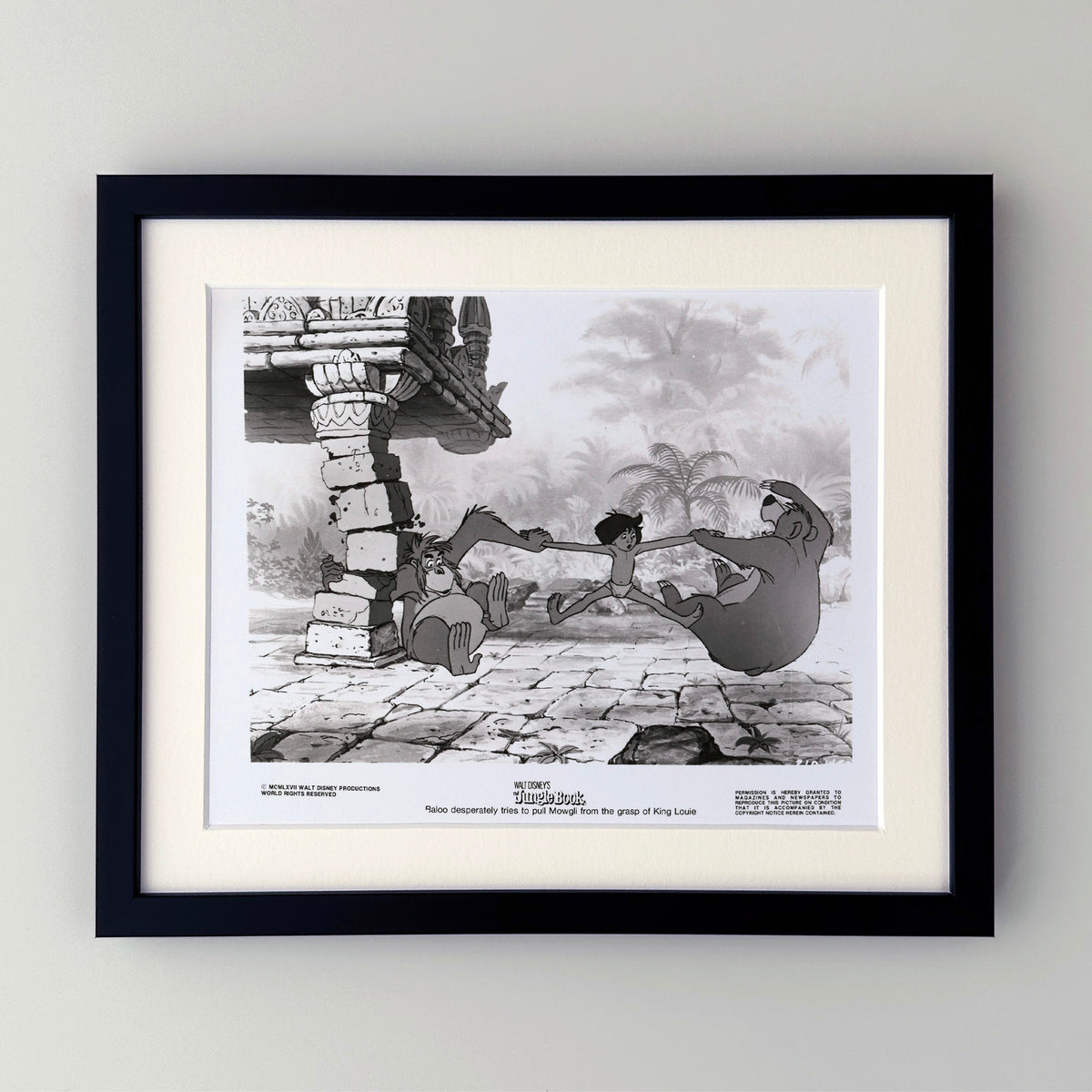 The Jungle Book 1967 Publicity Film Movie Press Still Framed