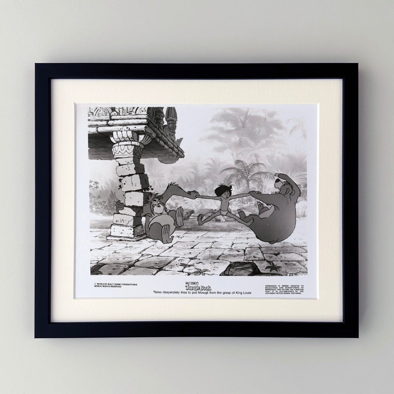 The Jungle Book 1967 Publicity Film Movie Press Still Framed