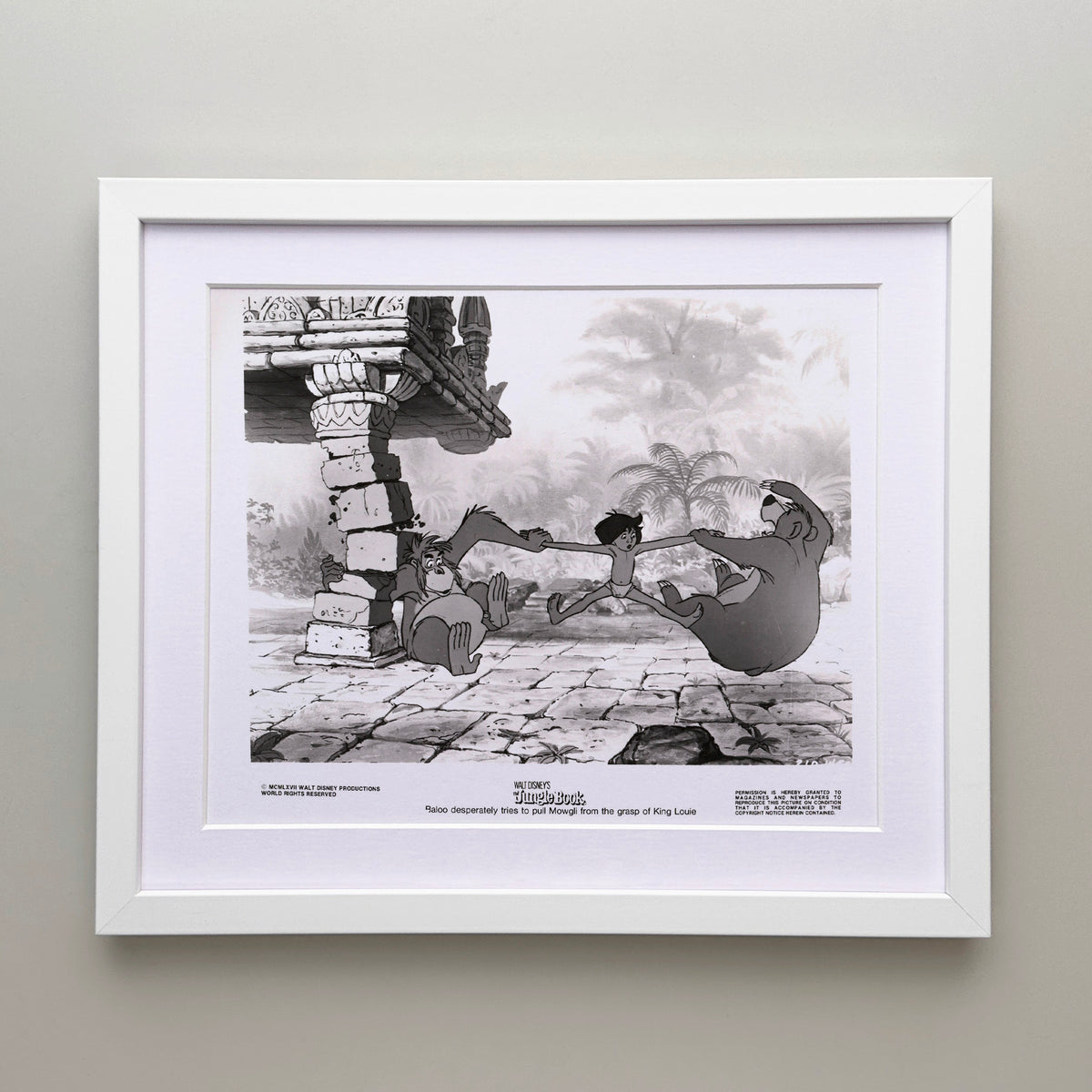 The Jungle Book 1967 Publicity Film Movie Press Still Framed