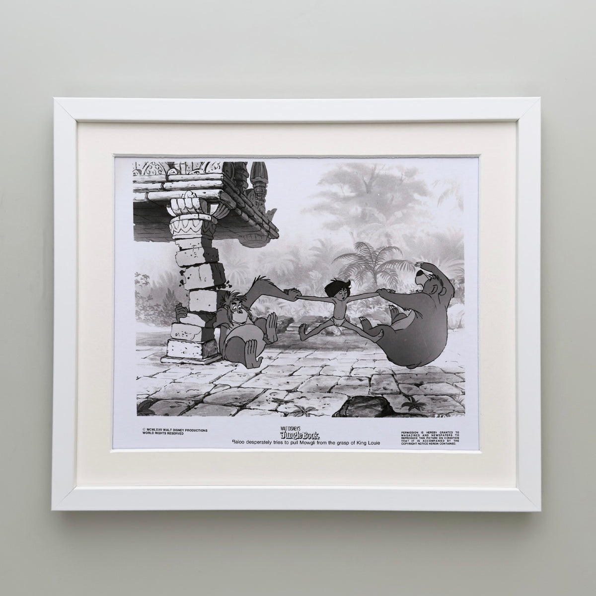 The Jungle Book 1967 Publicity Film Movie Press Still Framed