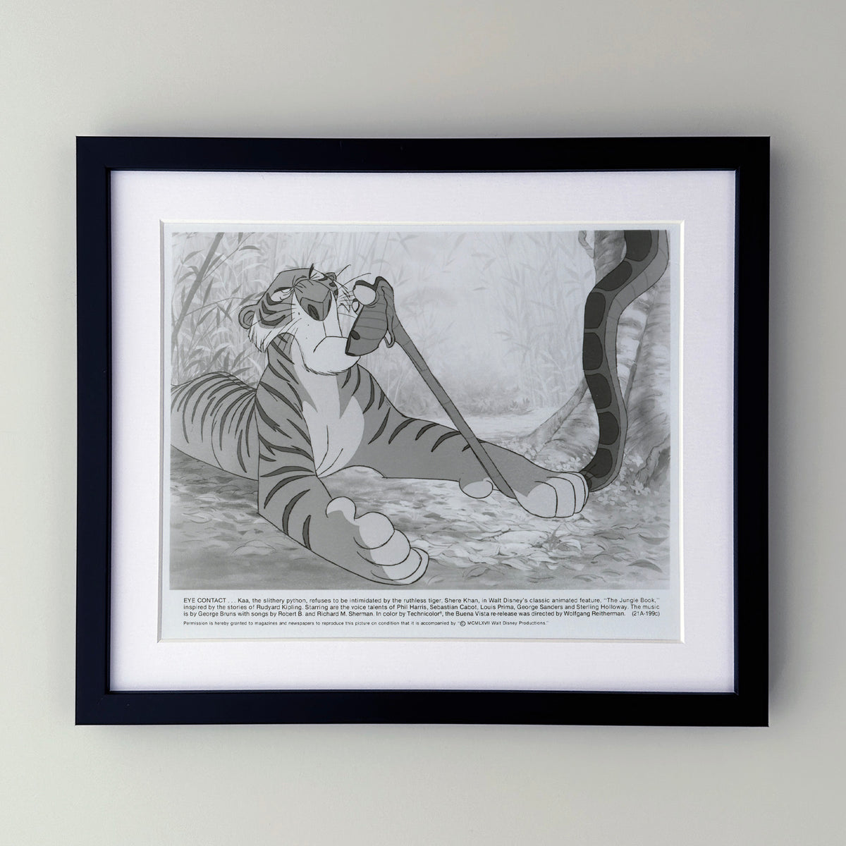 The Jungle Book 1967 Film Movie Press Publicity Still Framed