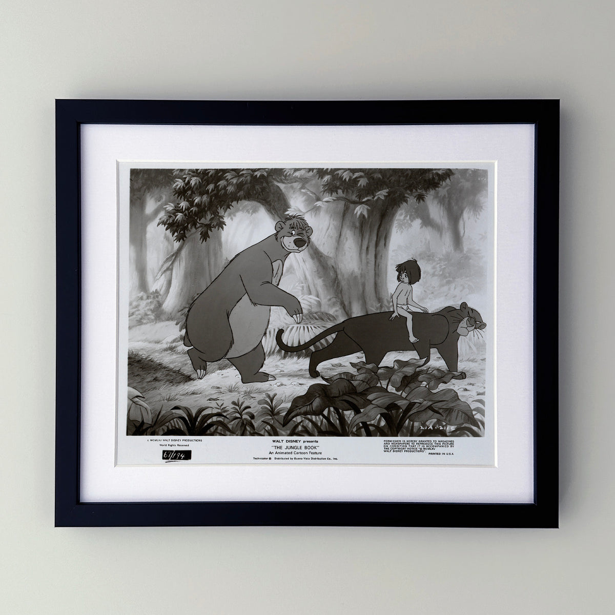 The Jungle Book 1967 Film Movie Press Publicity Still Framed