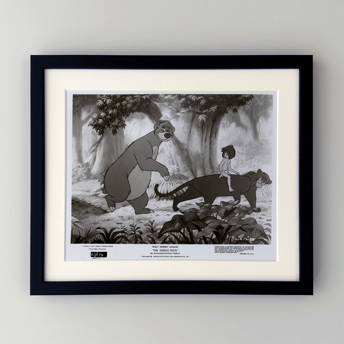 The Jungle Book 1967 Film Movie Press Publicity Still Framed