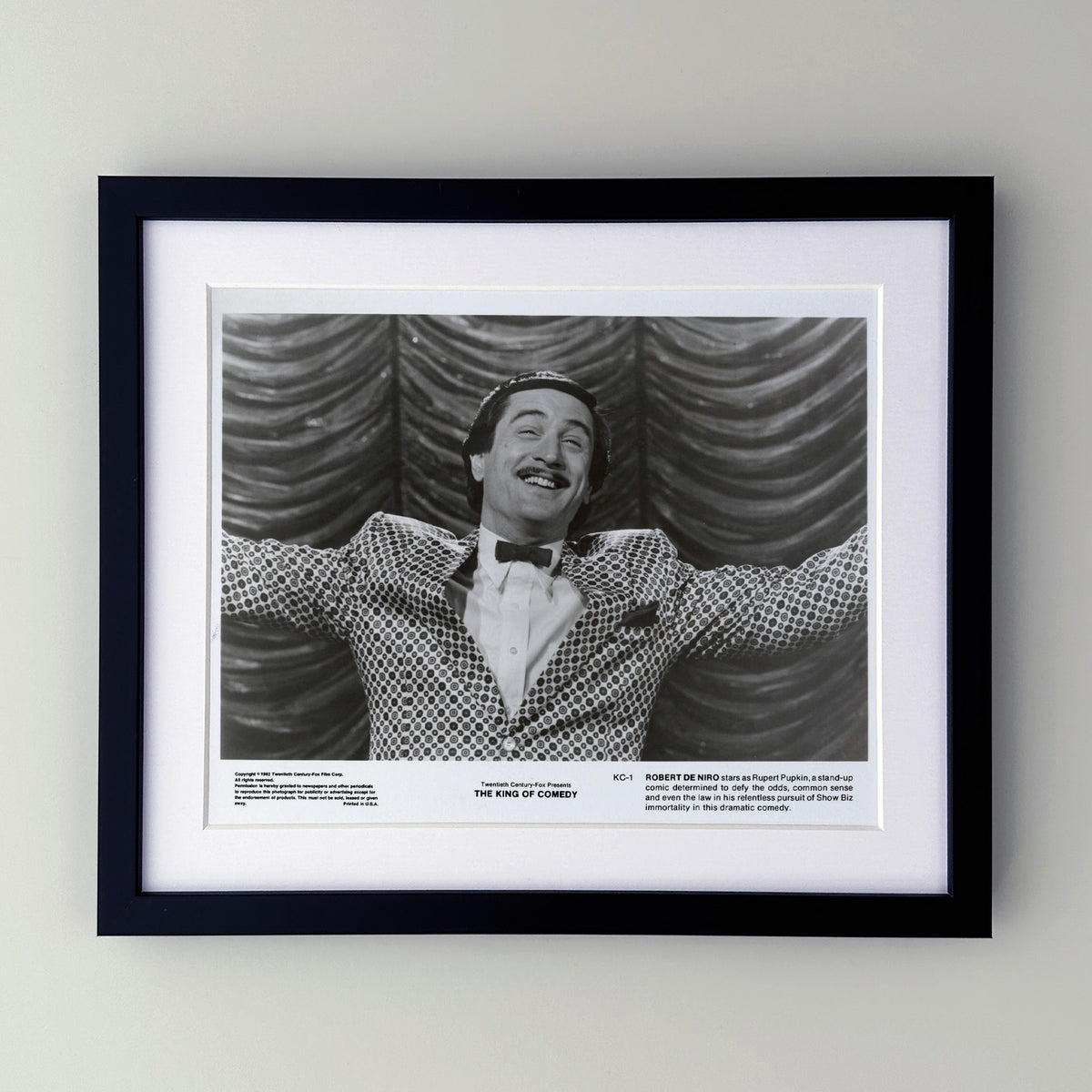 The King of Comedy 1982 Publicity Film Movie Press Still Framed