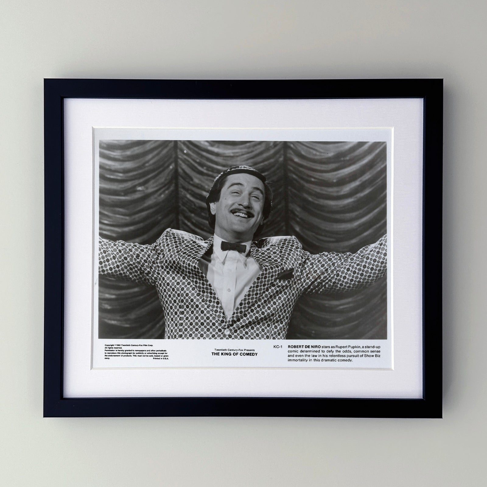 The King of Comedy 1982 Publicity Film Movie Press Still Framed