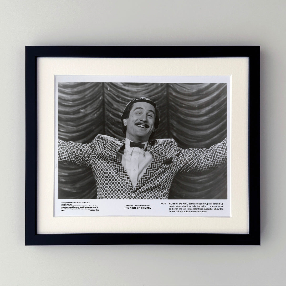The King of Comedy 1982 Publicity Film Movie Press Still Framed