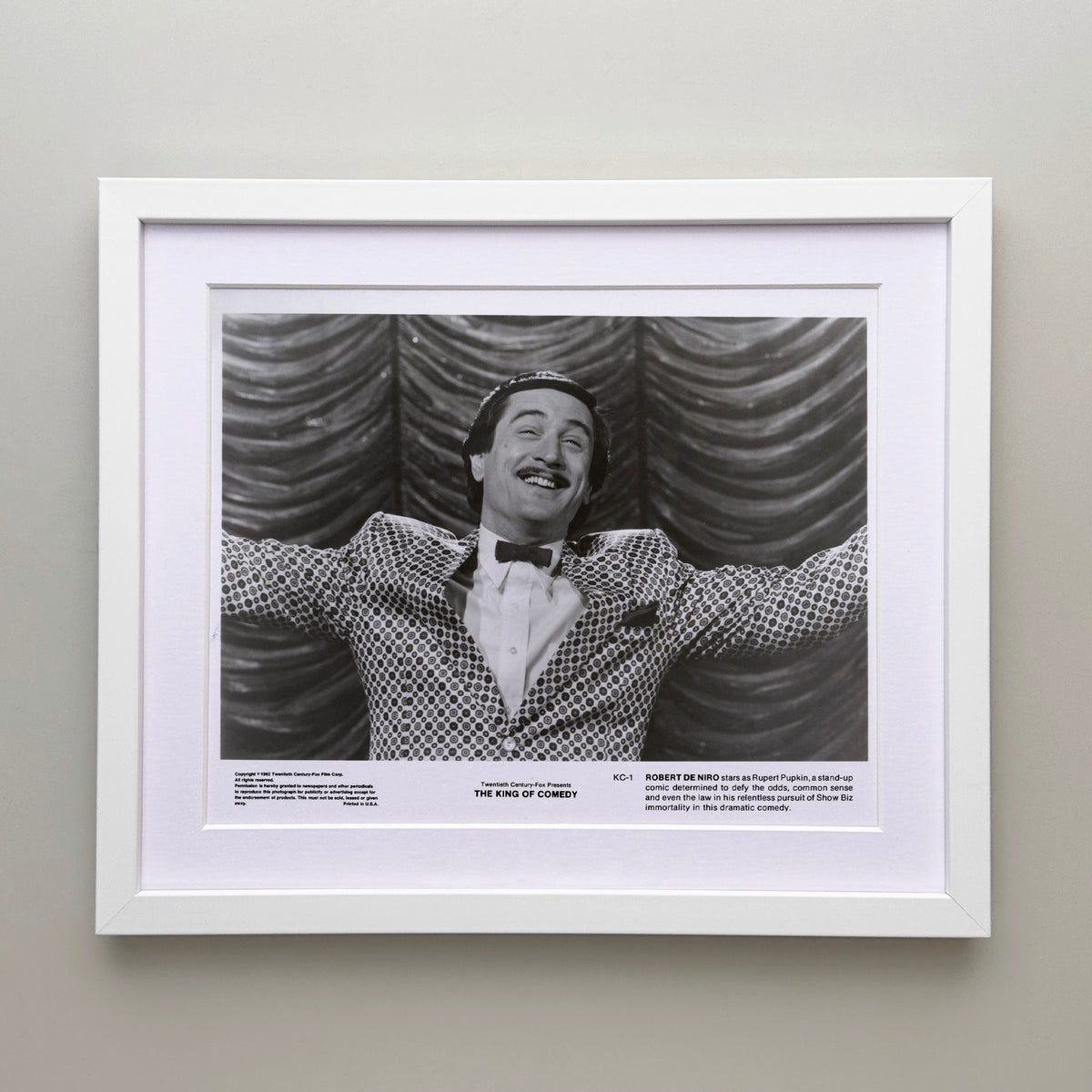 The King of Comedy 1982 Publicity Film Movie Press Still Framed