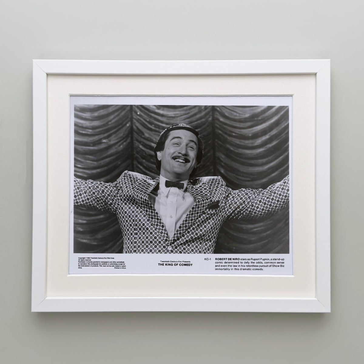 The King of Comedy 1982 Publicity Film Movie Press Still Framed
