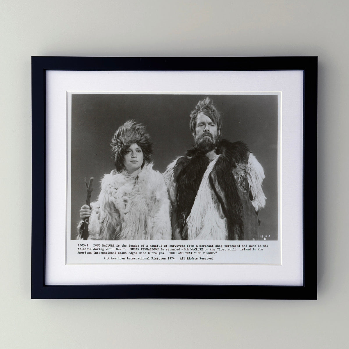 The Land that Time Forgot 1974 Film Movie Press Publicity Still Framed