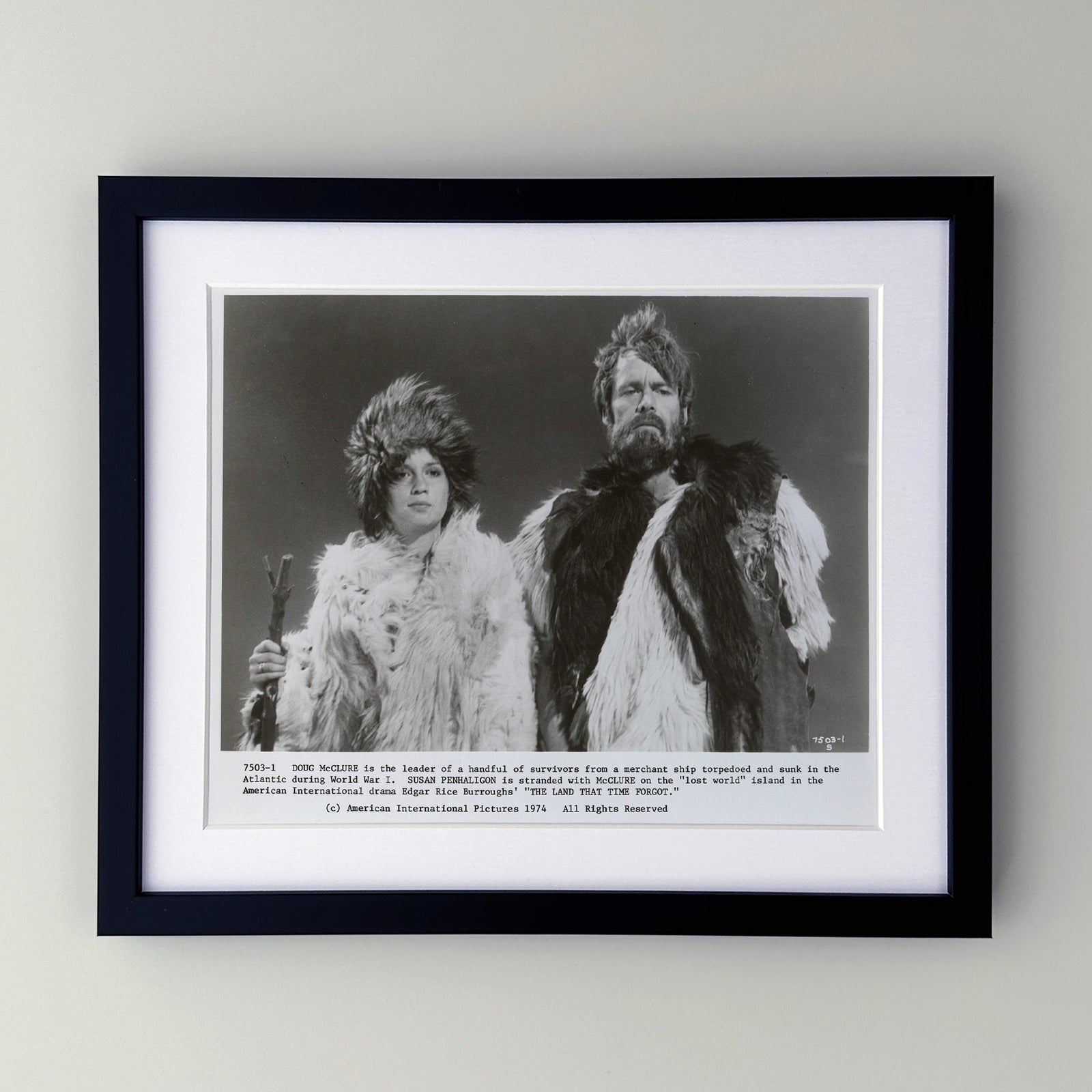 The Land that Time Forgot 1974 Film Movie Press Publicity Still Framed