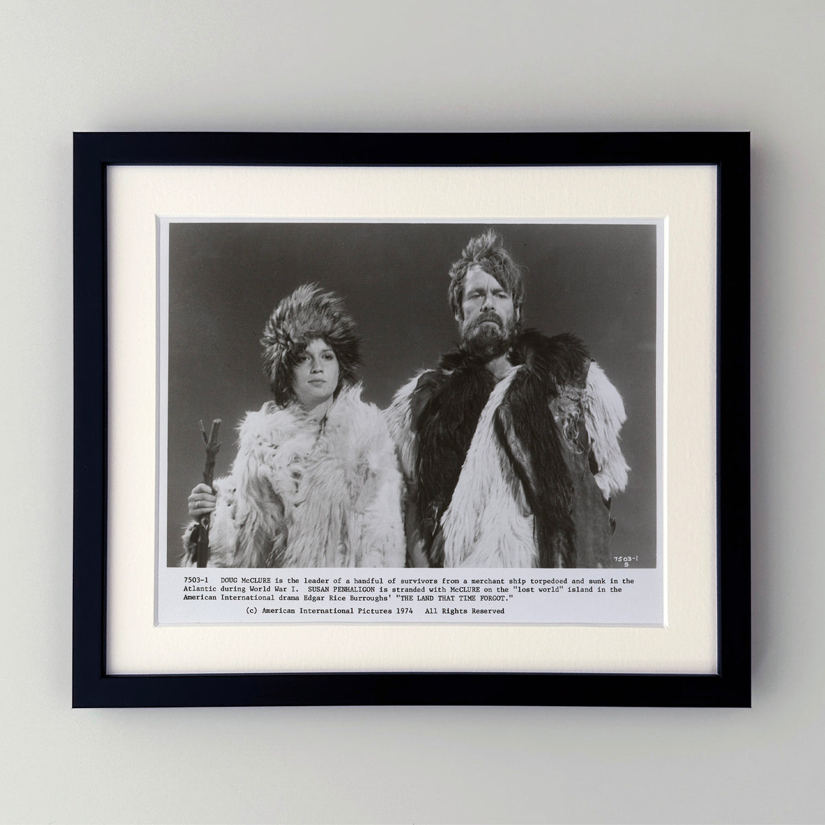 The Land that Time Forgot 1974 Film Movie Press Publicity Still Framed