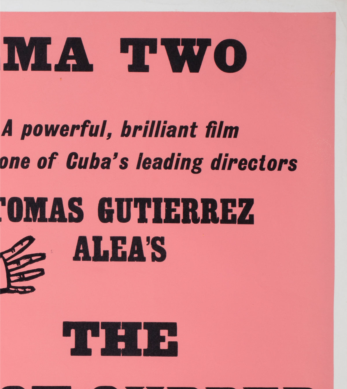 The Last Supper 1976 UK Quad Academy Cinema Film Poster, Strausfeld - detail