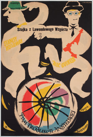 The Lavender Hill Mob 1956 Polish A1 Film Movie Poster, Jan Mlodozeniec