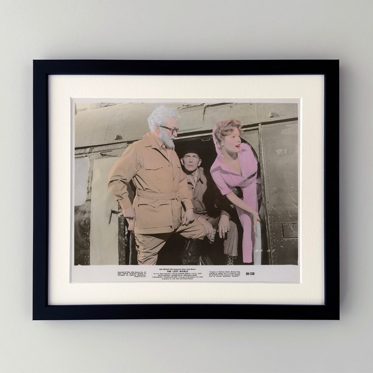 The Lost World 1960 Film Movie Lobby Card Framed