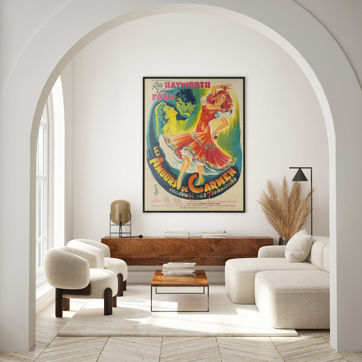 The Loves of Carmen 1948 French Grande Film Movie Poster, Constantin Belinsky