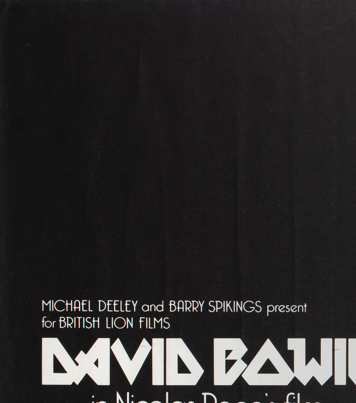 The Man Who Fell To Earth 1976 Rolled UK Quad Pink Style Film Movie Poster, Vic Fair - detail