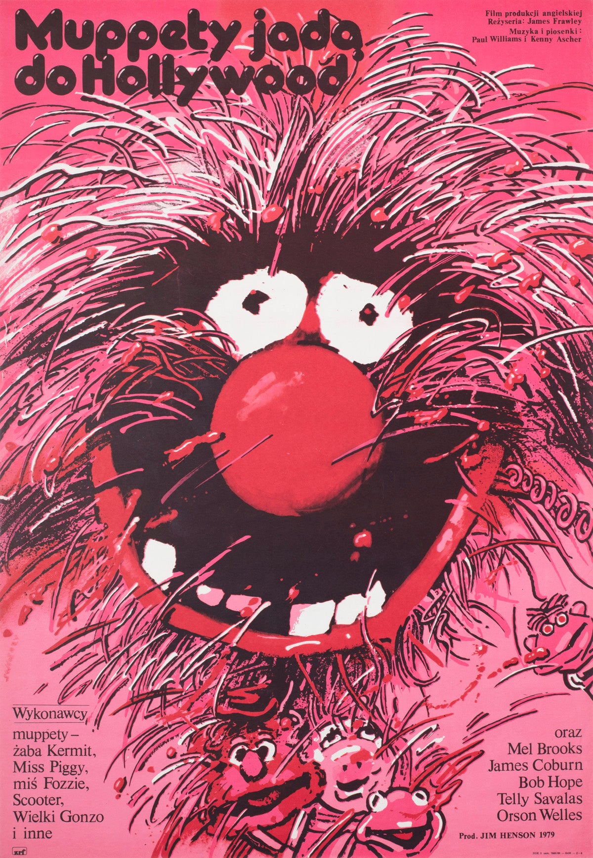 the muppet movie 1982 polish b1 film movie poster waldemar swierzy