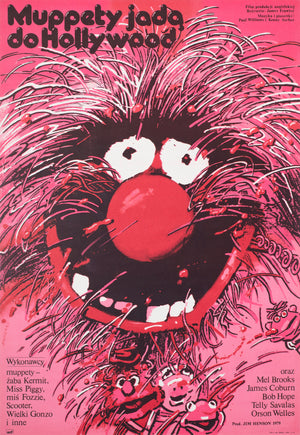 the muppet movie 1982 polish b1 film movie poster waldemar swierzy