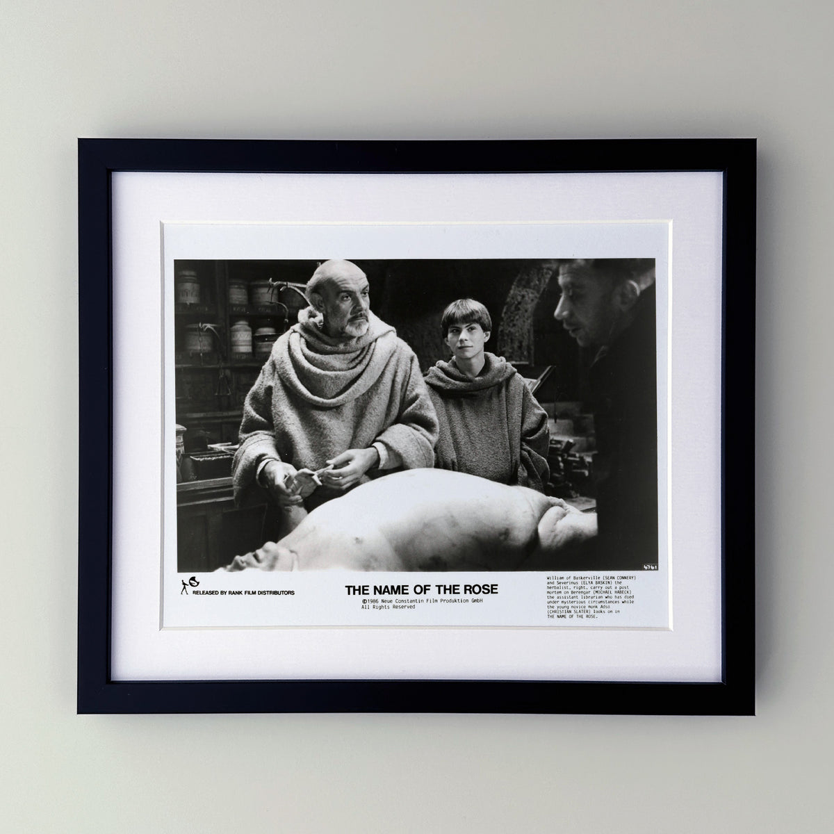 The Name of the Rose 1986 Press Publicity Film Movie Still - Framed