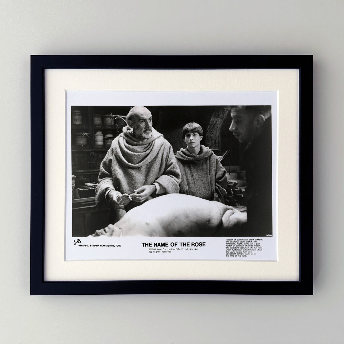The Name of the Rose 1986 Press Publicity Film Movie Still - Framed