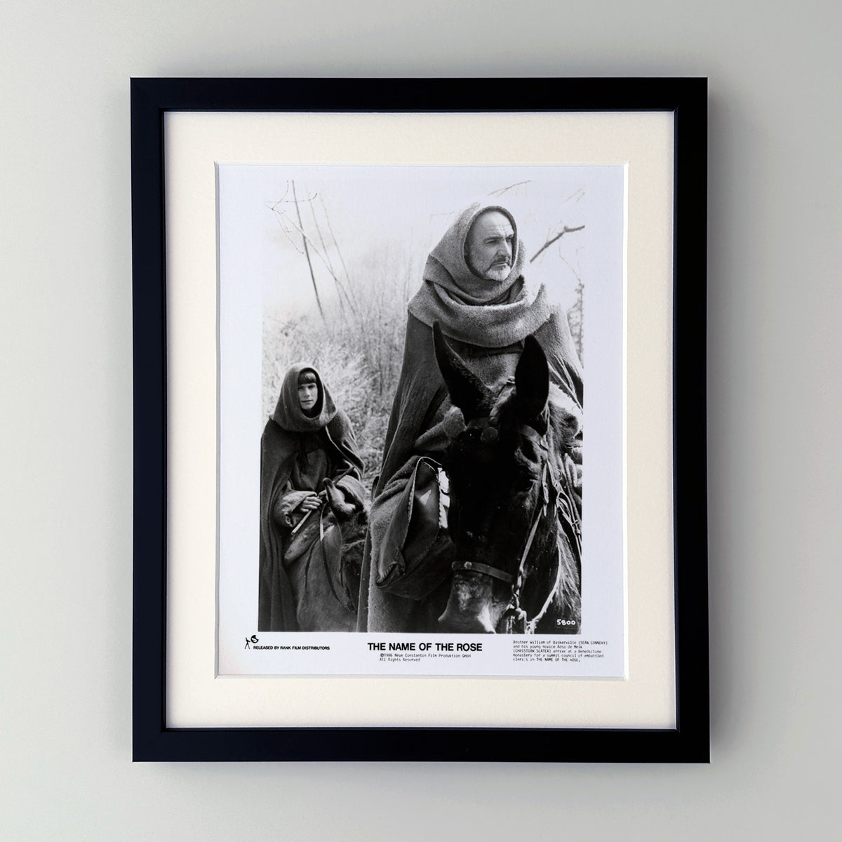 The Name of the Rose 1986 Press Publicity Film Movie Still - Framed