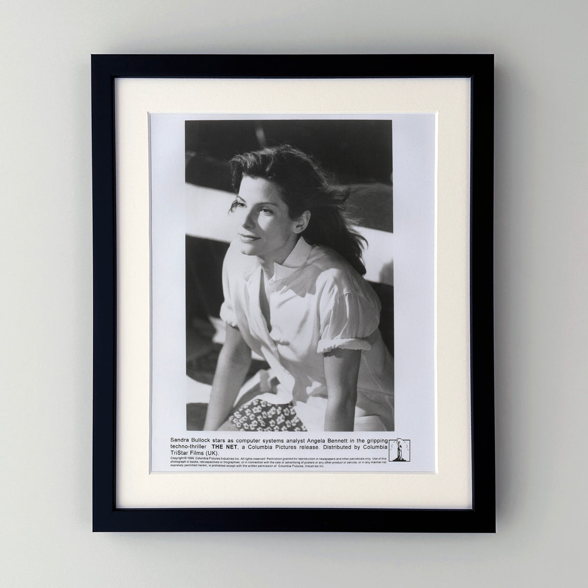 The Net 1995 Film Movie Press Publicity Still Framed