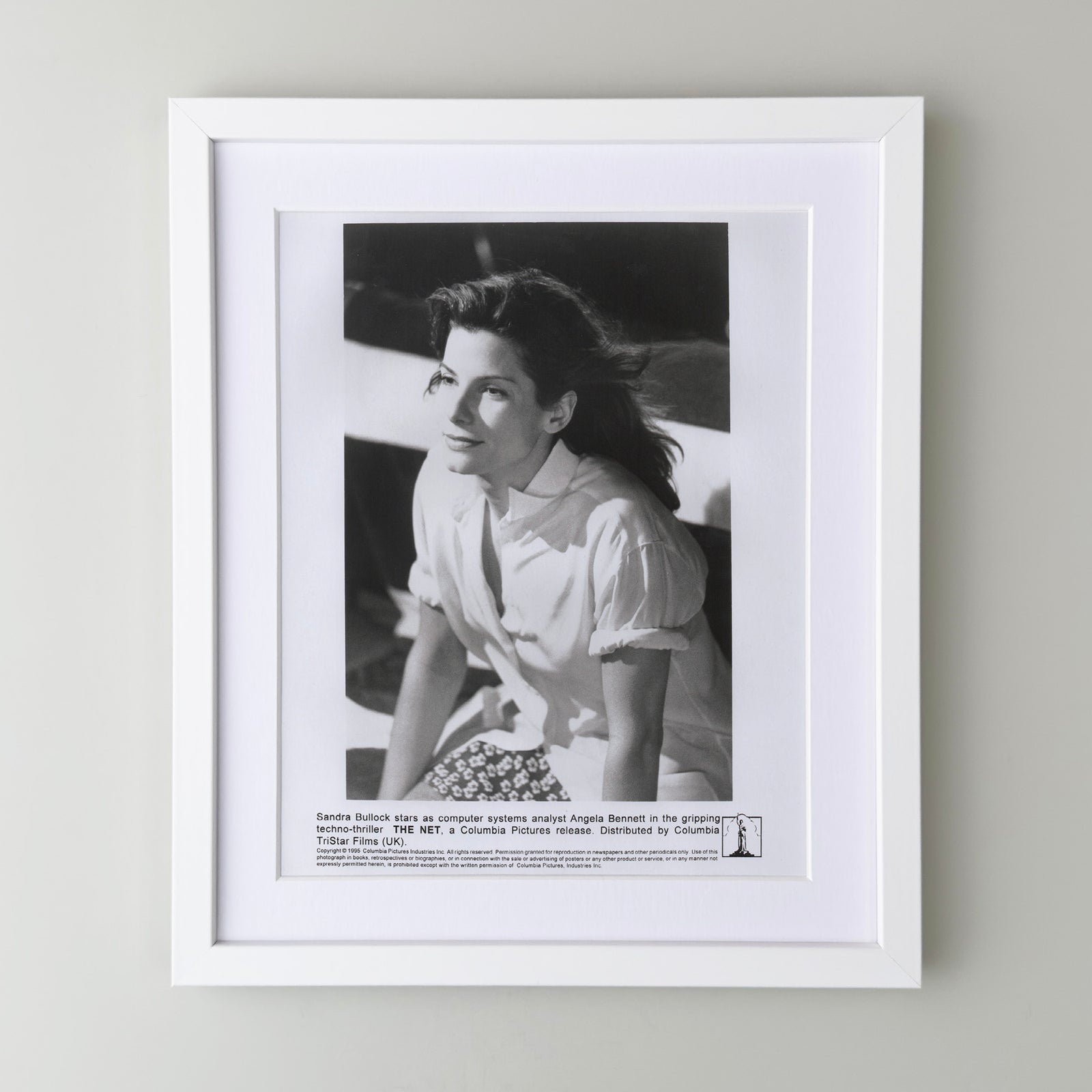 The Net 1995 Film Movie Press Publicity Still Framed