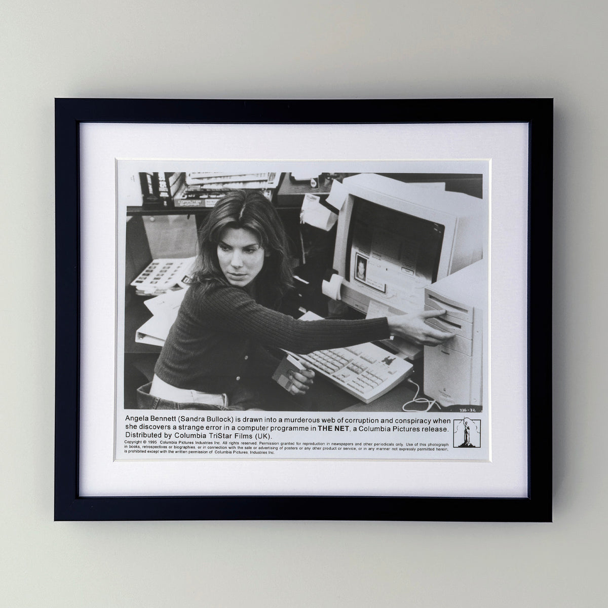 The Net 1995 Film Movie Press Publicity Still Framed