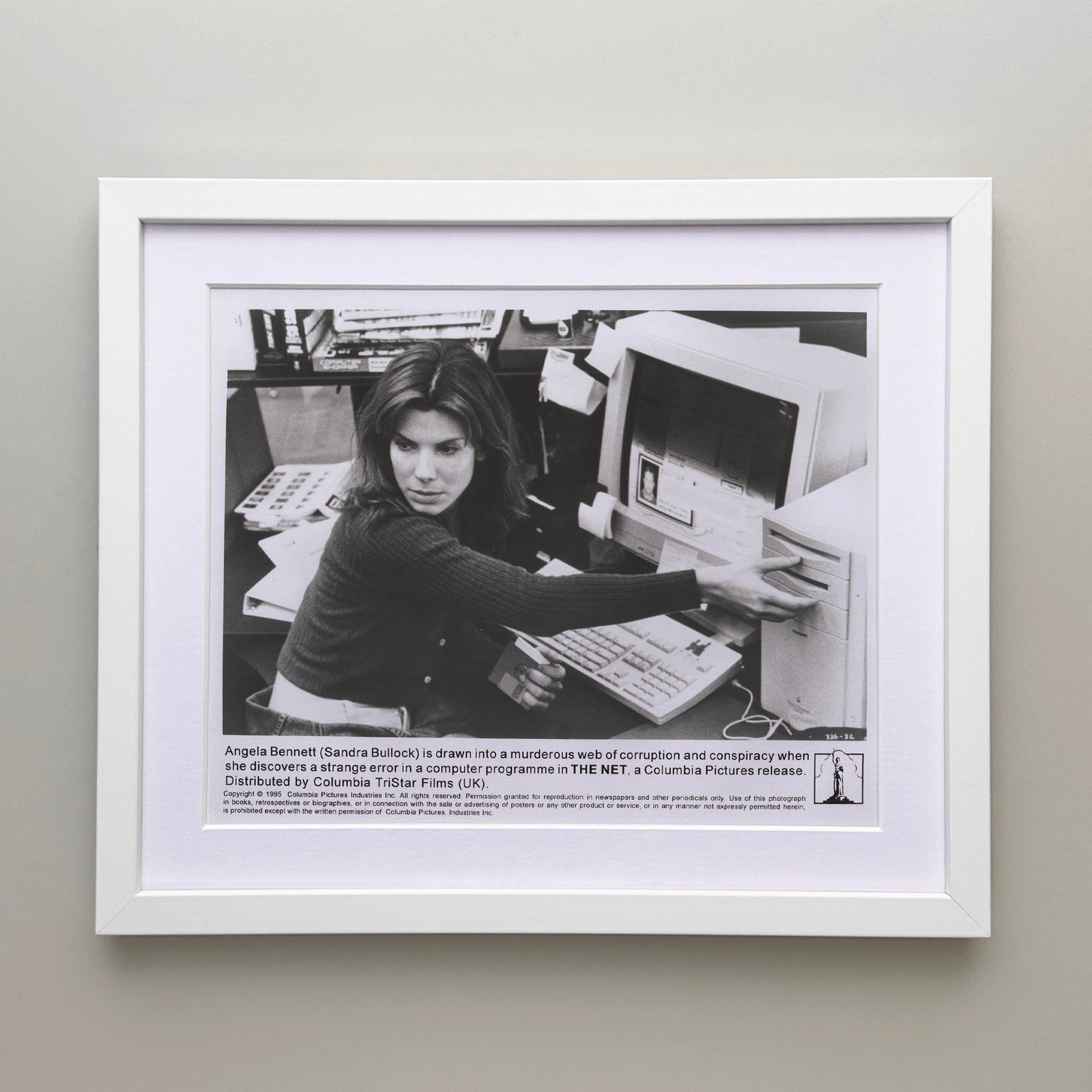 The Net 1995 Film Movie Press Publicity Still Framed