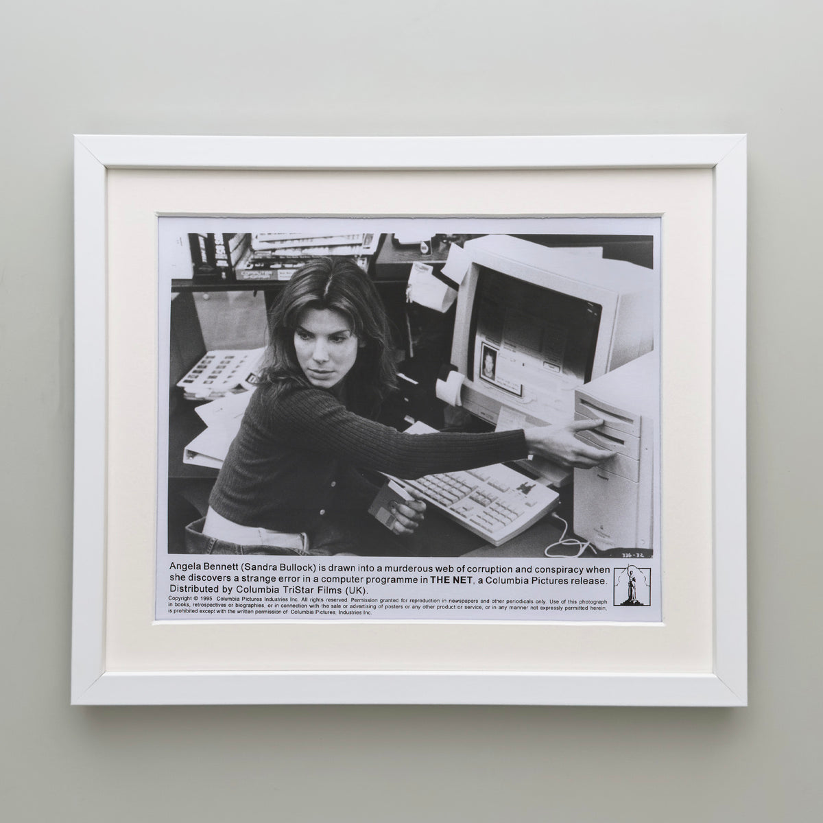 The Net 1995 Film Movie Press Publicity Still Framed