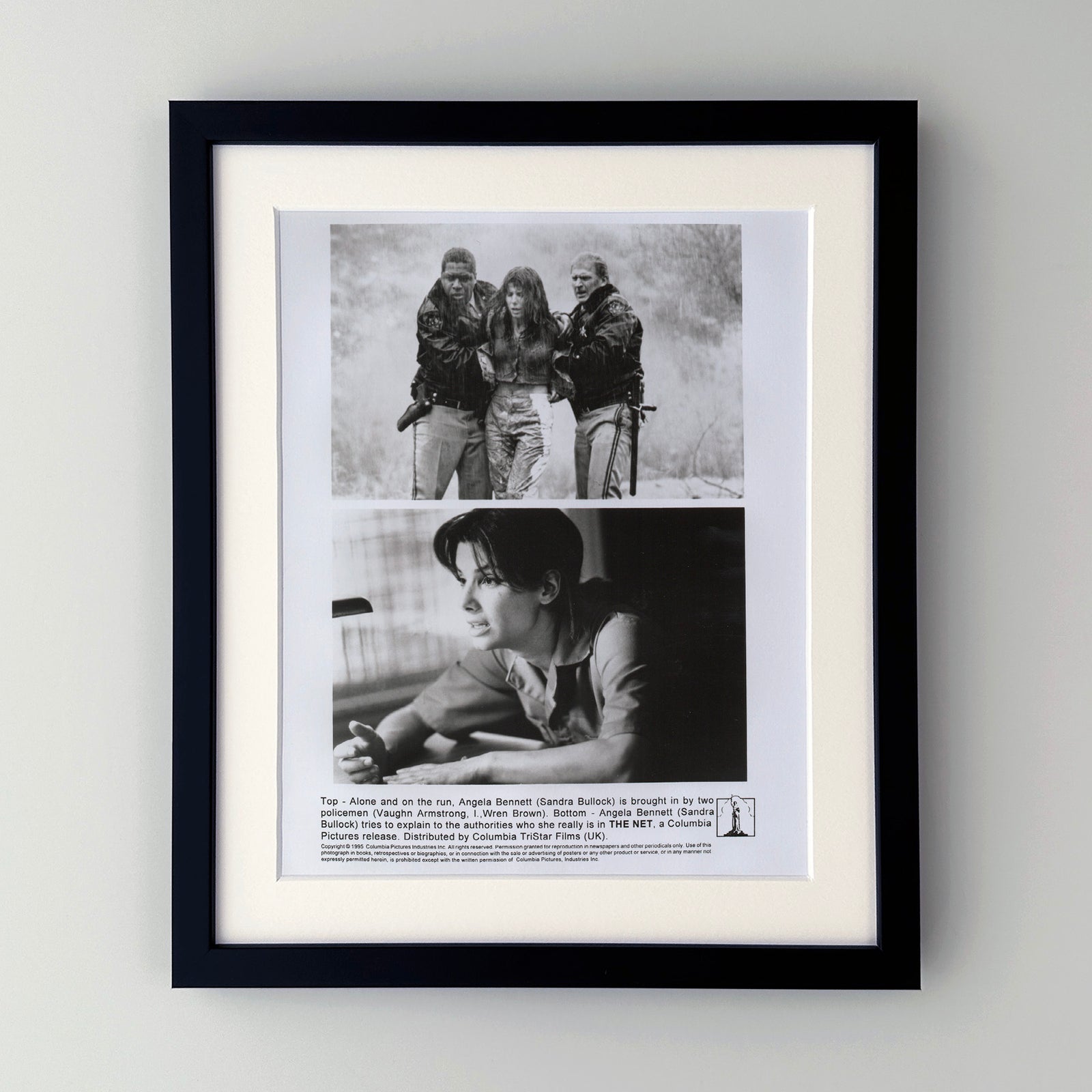 The Net 1995 Film Movie Press Publicity Still Framed