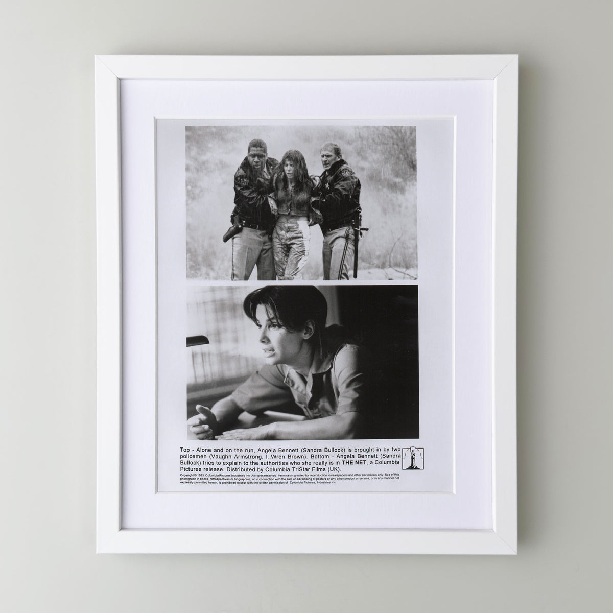 The Net 1995 Film Movie Press Publicity Still Framed