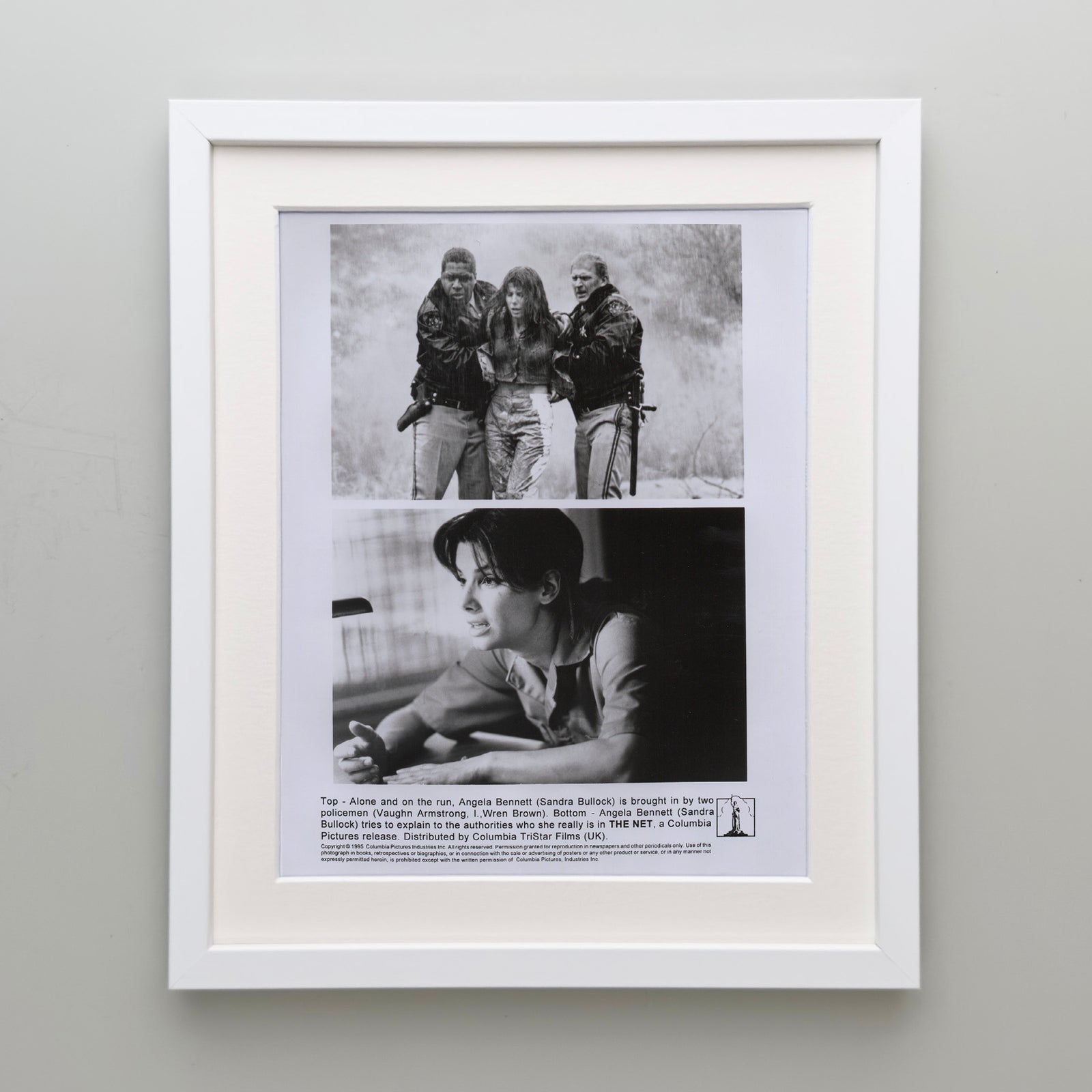 The Net 1995 Film Movie Press Publicity Still Framed