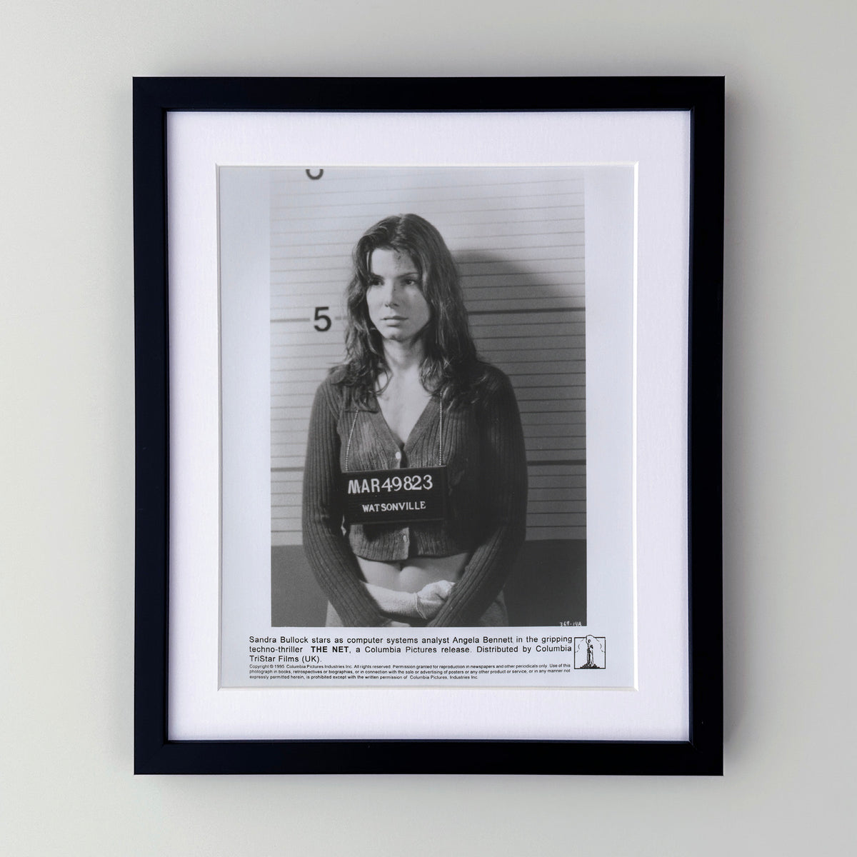 The Net 1995 Film Movie Press Publicity Still Framed