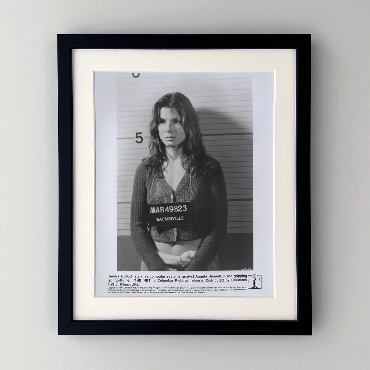The Net 1995 Film Movie Press Publicity Still Framed