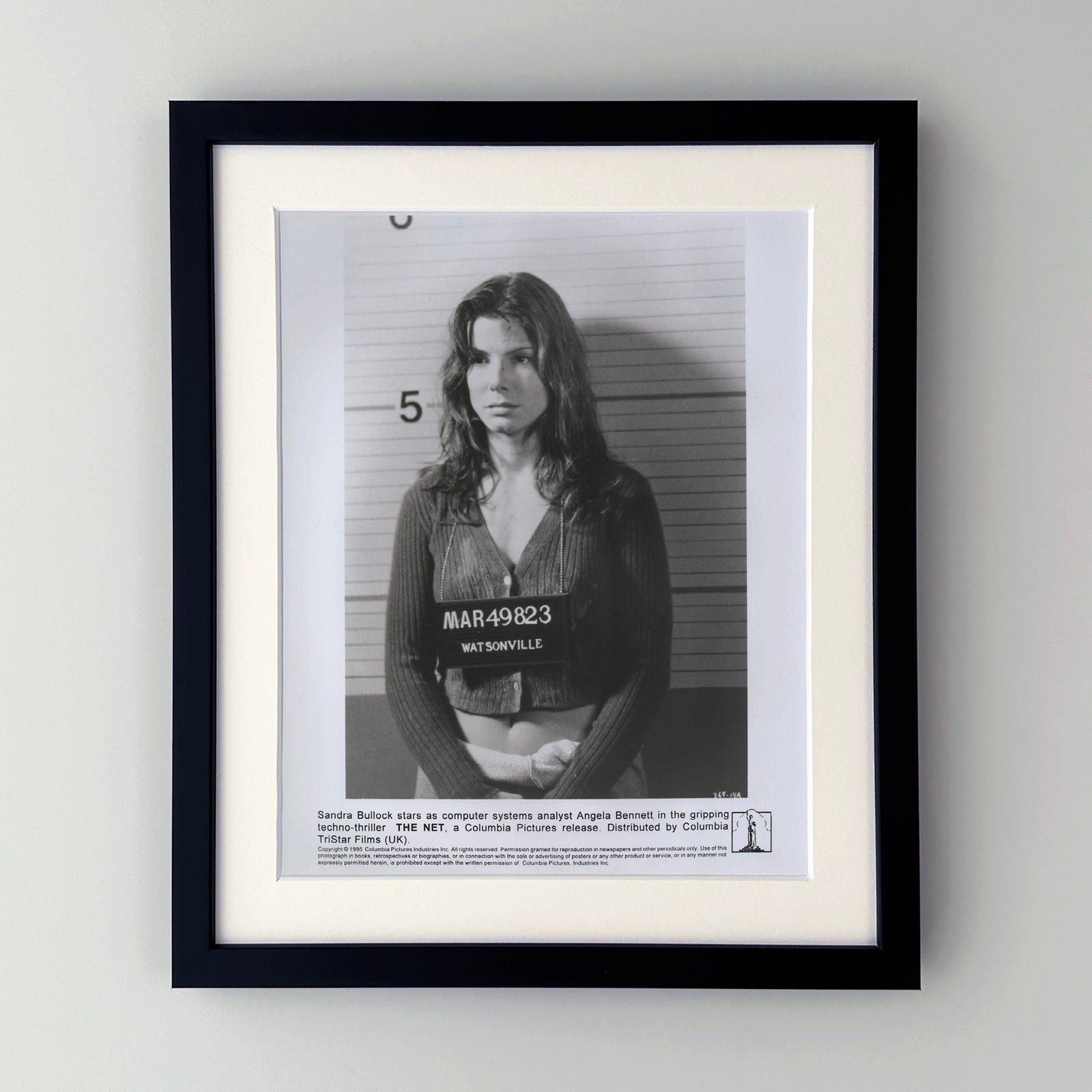 The Net 1995 Film Movie Press Publicity Still Framed