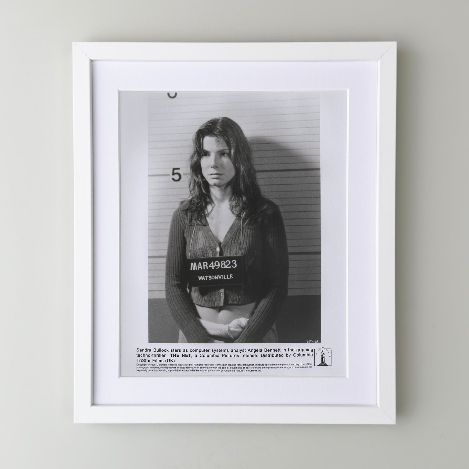 The Net 1995 Film Movie Press Publicity Still Framed